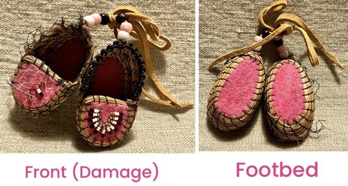 Mocassino neonato vintage