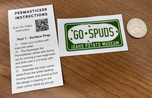 Adesivo idaho potato museum - adesivo,