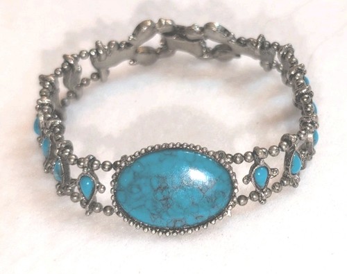 Bracciale turchese mid century - turchese, mid-century